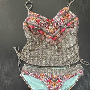 Prana multi-colored tankini